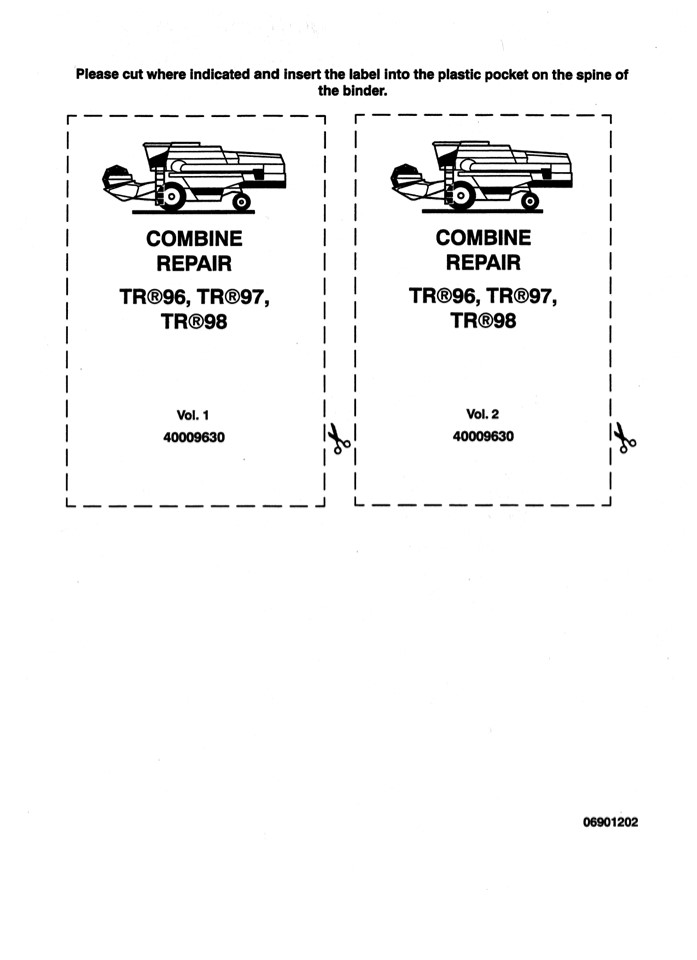 New Holland TR98 COMBINE Service Repair Manual Instant Download