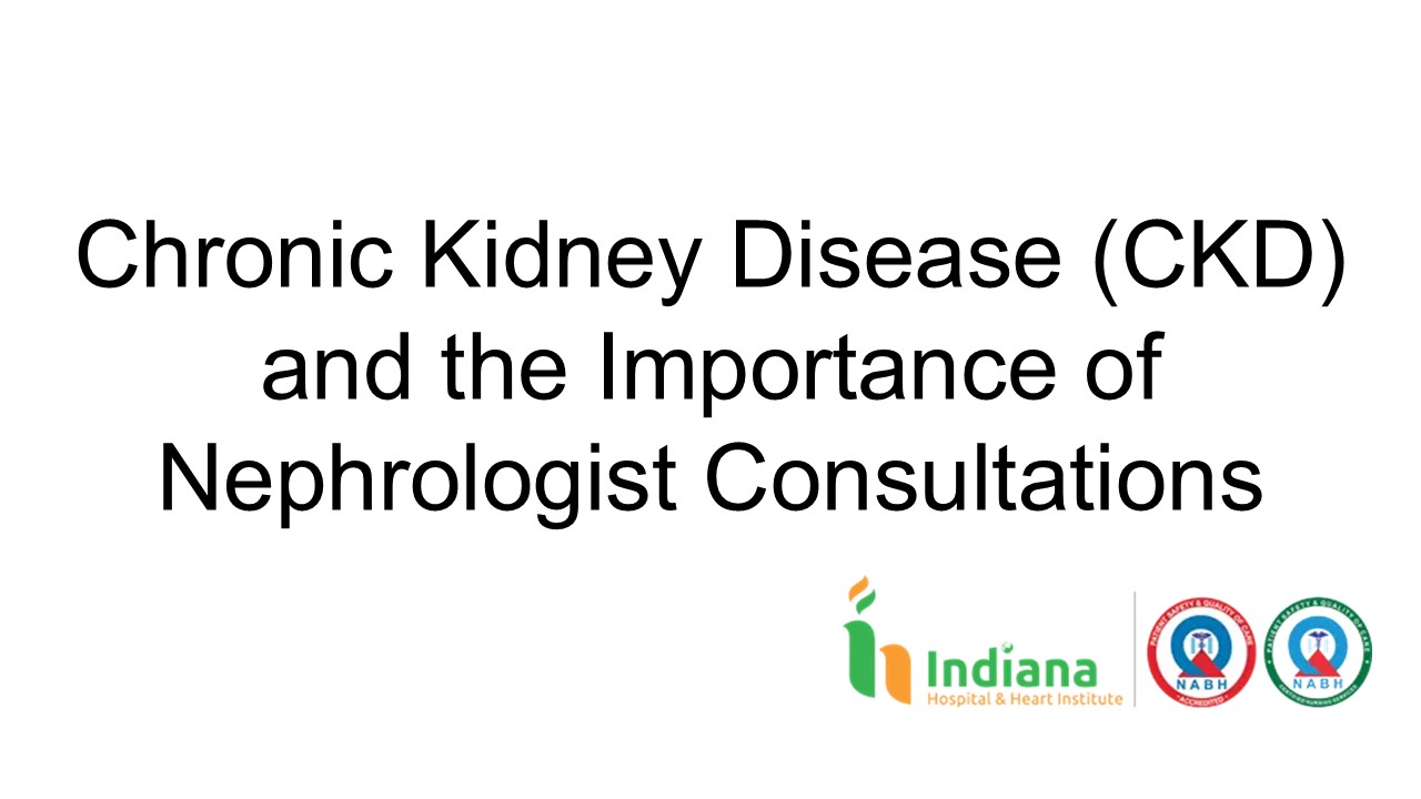 Chronic Kidney Disease (CKD) and the Importance of Nephrologist Consultations