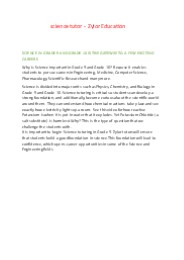 science tutor near me - Zylor Education