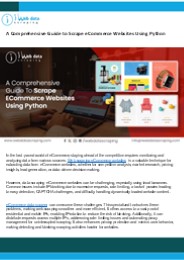 A Comprehensive Guide to Scrape eCommerce Websites Using Python