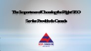 Choosing the Best SEO Service in Canada