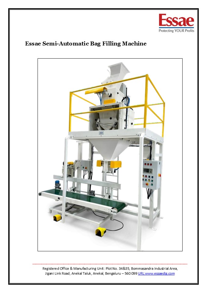 Essae Digitronics - Essae Semi-Automatic Bag Filling Machine