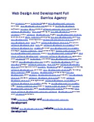 Web Design And Development Full Service Agency