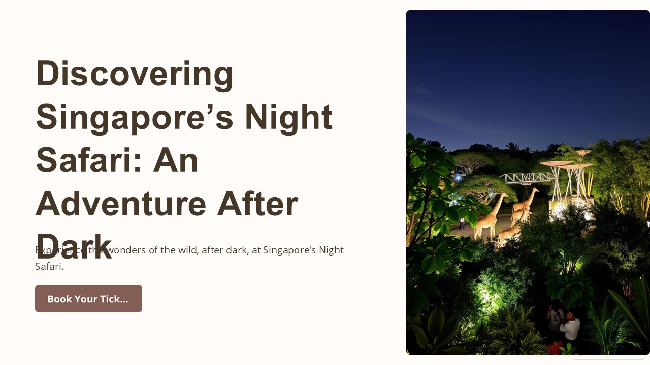 Discovering Singapore’s Night Safari: An Adventure After Dark (1)