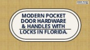 Modern pocket door hardware & handles with lock in Florida. (1)