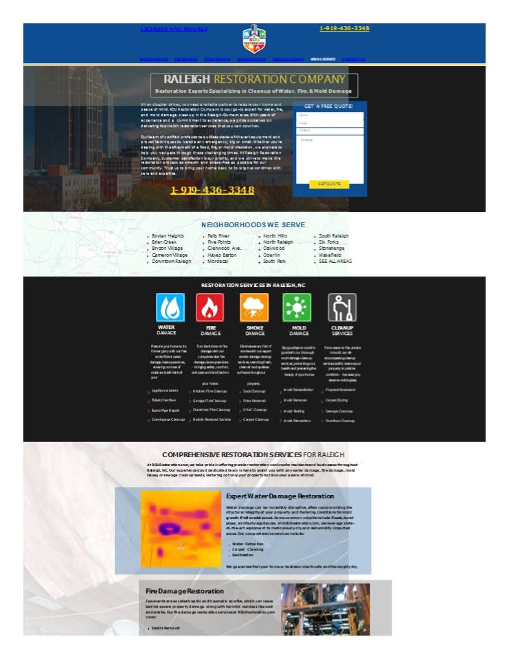 Restoration companies Raleigh NC