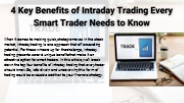 4 Intraday Trading Benefits Every Smart Trader Should Know