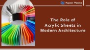 The Role of Acrylic Sheets in Modern Architecture