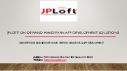On-Demand Handyman App Development Company