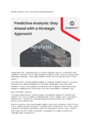 Predictive Analysis: Stay Ahead with a Strategic Approach