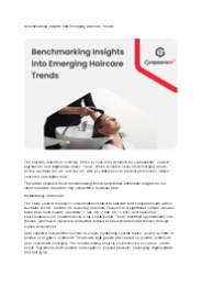 Benchmarking Insights into Emerging Haircare Trends