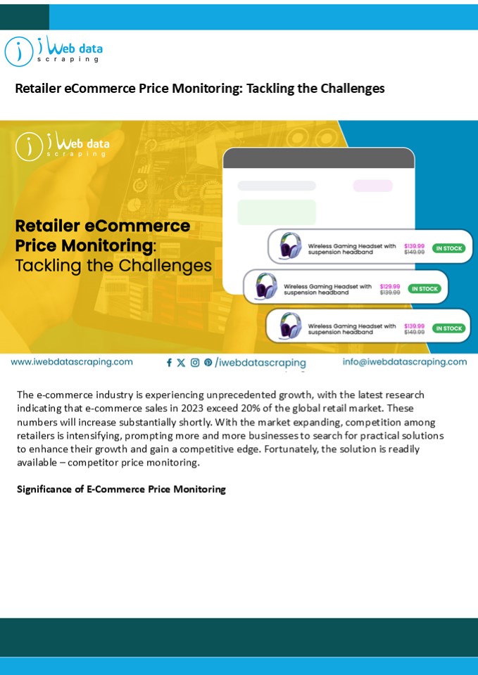 Retailer eCommerce Price Monitoring: Tackling the Challenges