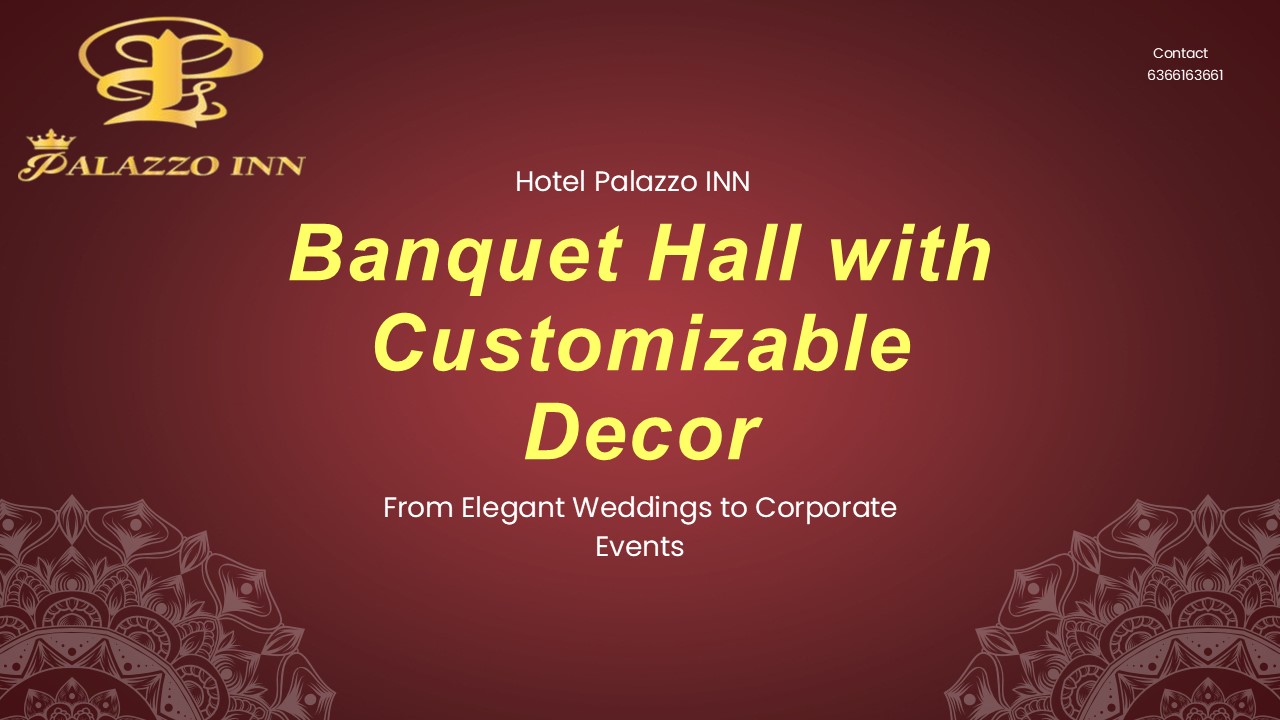 Banquet Hall with Customizable Decor