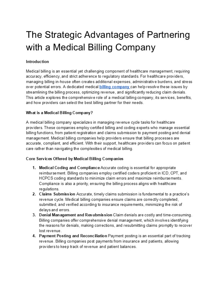 medical billing company