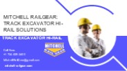 Mitchell Railgear Track Excavator Hi-Rail Solutions
