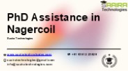 PhD Assistance in Nagercoil