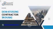 Expert Dewatering Companies in UAE - Prasanth Dewatering Solutions