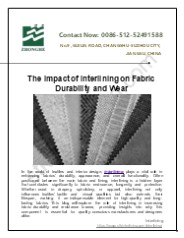 The Impact of Interlining on Fabric Durability and Wear