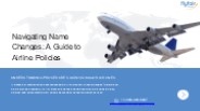 Navigating Name Changes: A Guide to Airline Policies