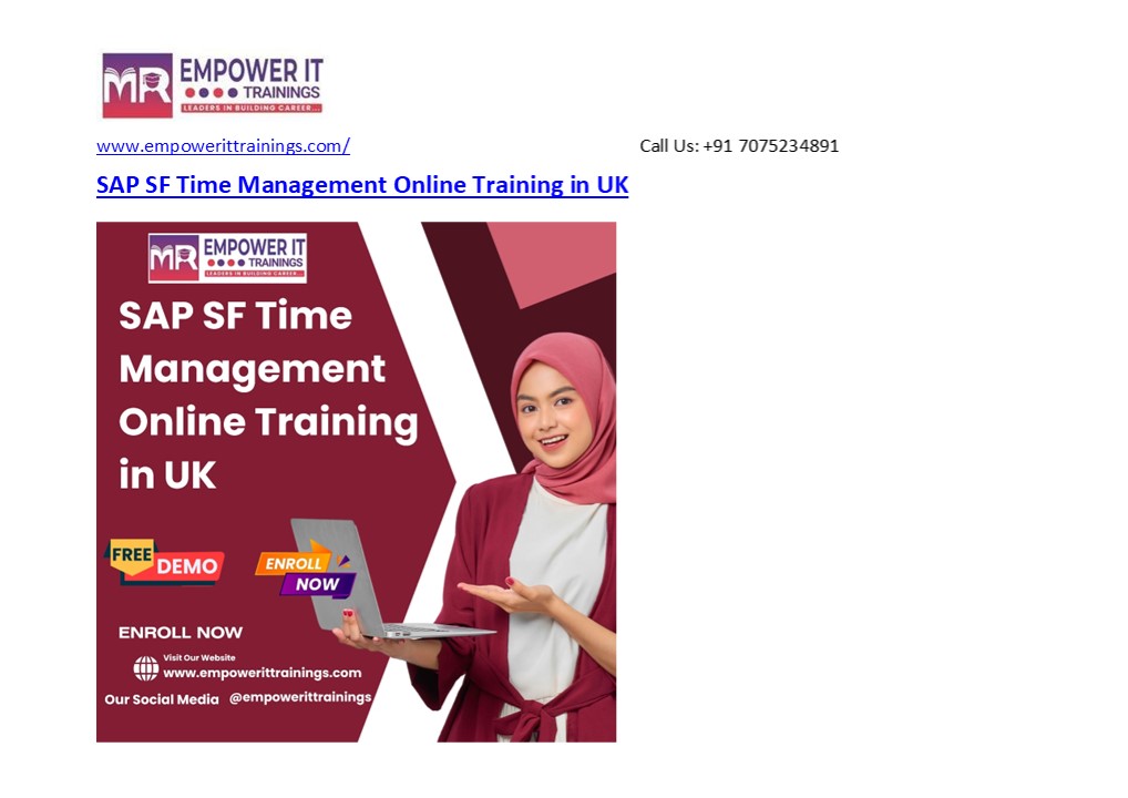SAP SF Time Management Online Training in UK