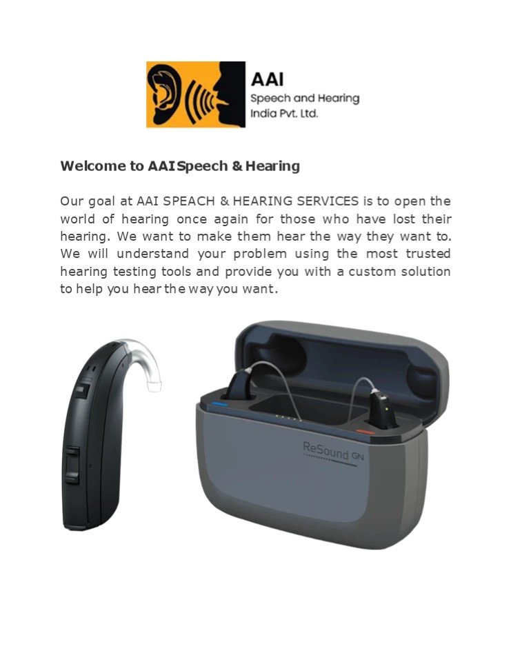 Aai speech and Hearing aids Clinic (1)