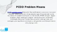 PCOD problem means