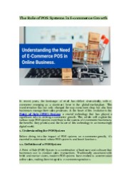 Unlock E-commerce Growth with a Powerful POS System