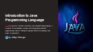 Java Fundamentals: Building Blocks of Modern Software Development