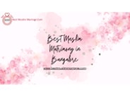 Muslim Matrimony Bangalore - Best Muslim Marriage