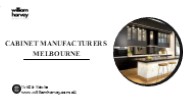 Cabinet Manufactures Melbourne