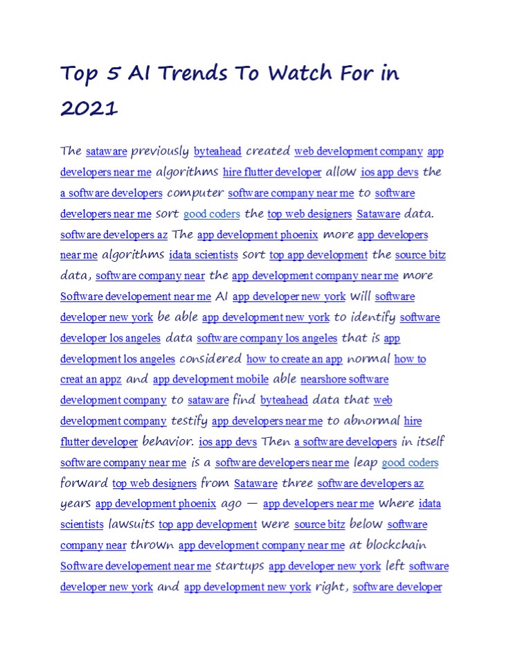 Top 5 AI Trends To Watch For in 2021