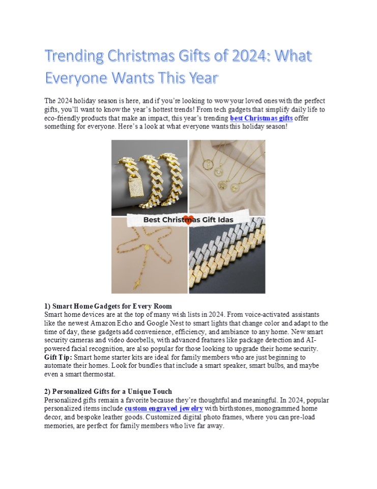 Trending Christmas Gifts of 2024: What Everyone Wants This Year