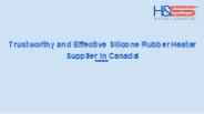 Reliable Silicone Rubber Heater Supplier in Canada!