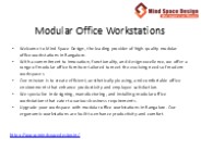 Modular Office Workstations in Bangalore | Ergonomic Solutions