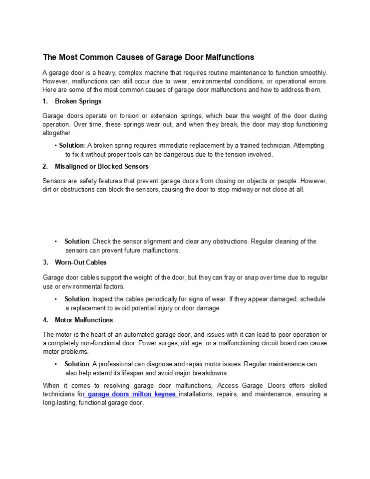 garage doors milton keynes