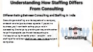 Understanding How Staffing Differs From Consulting