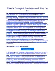 What Is Decoupled Development & Why Use It?