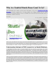 Why Are Enabled Shuttle Buses Good To Go?