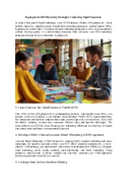 Hypergrowth B2B Marketing Strategies: Unleashing Rapid Expansion