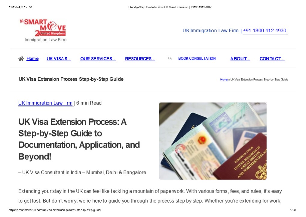 Complete Guide for UK Visa Extensions