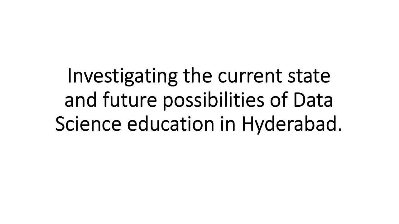 Investigating the current state and future possibilities of Data ...