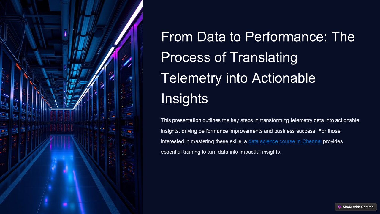 From Data to Performance: The Process of Translating Telemetry into ...