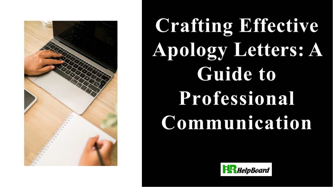 Formal Apology Letter