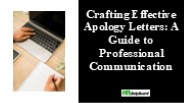 Formal Apology Letter