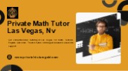 Private Math Tutor Las Vegas | Las Vegas, Nv
