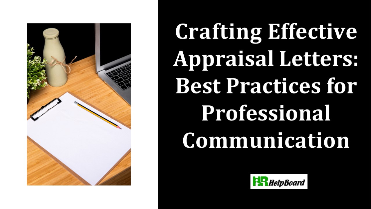 Appraisal Letter Sample