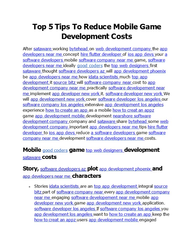 Top 5 Tips To Reduce Mobile Game Development Costs