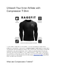Discover Performance with RageFit Compression T-Shirts
