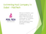 Swimming pool companies in Dubai-PoolTech