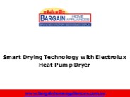 Smart Drying Technology with Electrolux Heat Pump Dryer